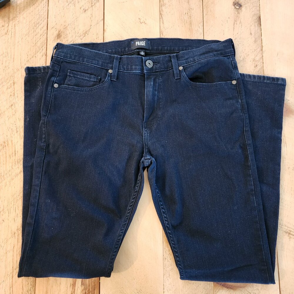 PAIGE Lennox Gilsey Jeans Men's 34x32 Dark Wash Denim